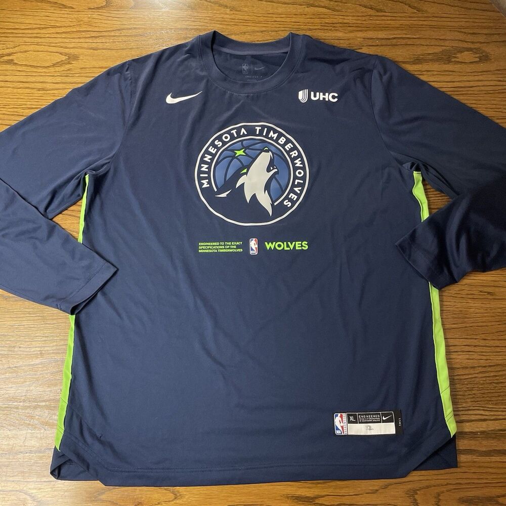 Karl Anthony Towns Game Worn Used Nike Pre Game Shirt Timberwolves XL Tall NBA